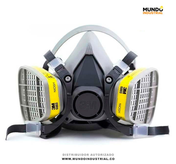 Mascarilla Respirador 3m 6200 con cartucho 6003