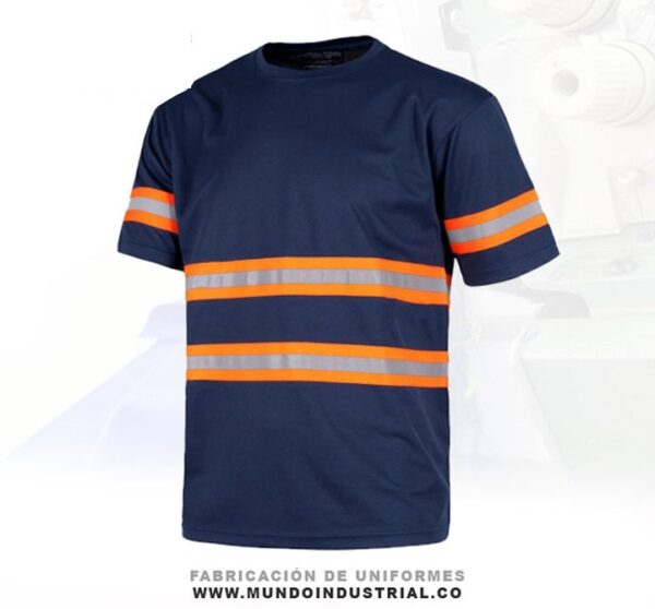 Camiseta de trabajo con reflectivo dotacion uniforme 2022 1