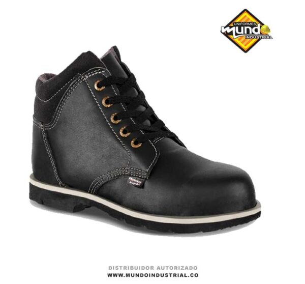 botas de seguridad workman en cuero liso 202 negra