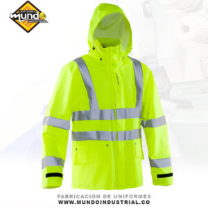 chaqueta de trabajo en obra ropa alta visibilidad