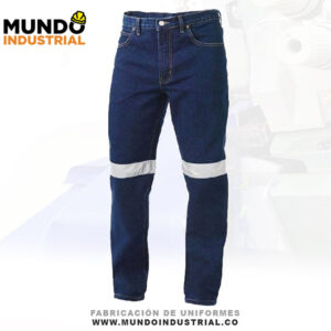 jeans de trabajo con reflectivo jean de dotación industrial 2022