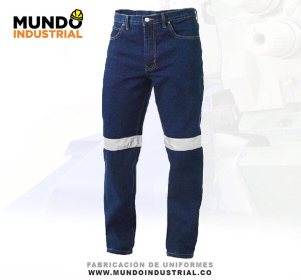 jeans de trabajo con reflectivo jean de dotación industrial 2022