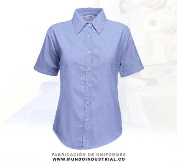 Camisa oxford manga corta mujer 2022