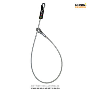 Anclaje portátil 2 argollas cable de acero galvanizado