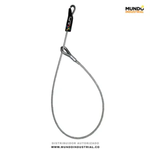 Anclaje portátil 2 argollas cable de acero galvanizado