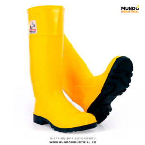 Bota PVC Super Track Amarilla Punta de Acero