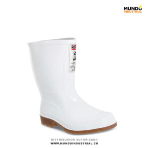 Bota PVC Croydon Macha baja royal blanca