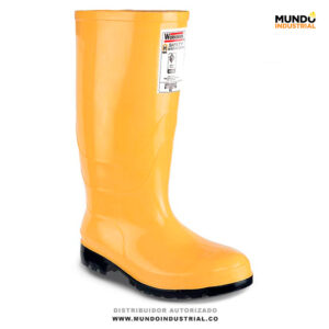 Bota PVC Workman Safety Oil Resistant S/P Pu Amarilla