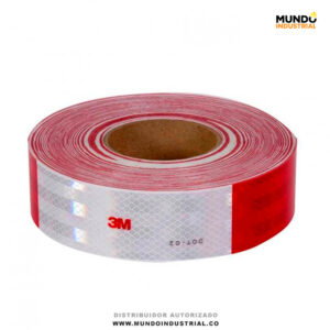Cinta Reflectiva 3M Blanco Rojo