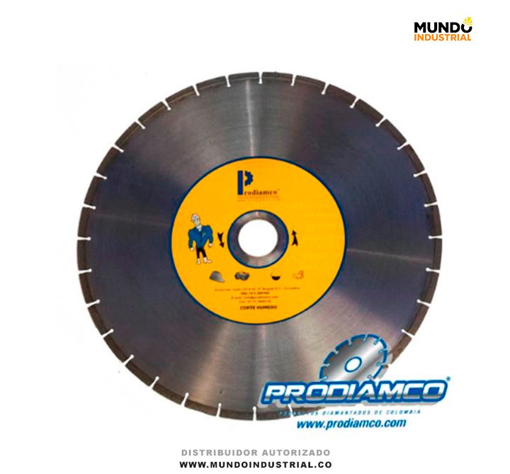 Disco diamantado mega 14 segmentado concreto lineal profesional