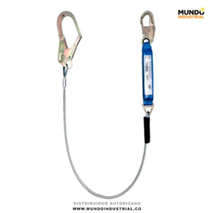 Eslinga de tención en cable de acero y absorbedor de impacto