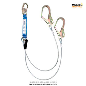 Eslinga en Y de tención de caídas en cable de acero