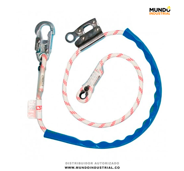 Eslinga sencilla de posicionamiento en cuerda con manostop