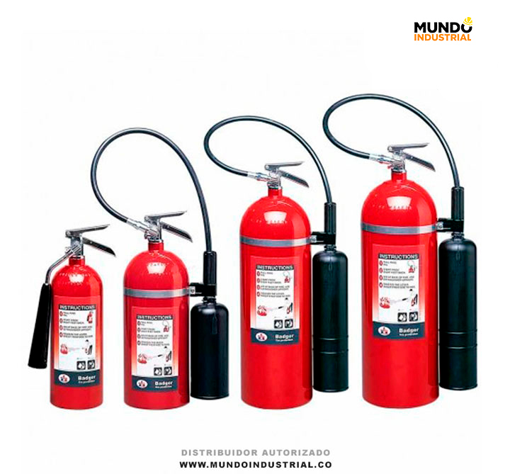 Extintor Co2 dióxido de carbono de 5,10 y 15 Lbs