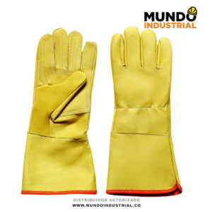 Guante de Vaqueta largo Reforzado tipo ingeniero