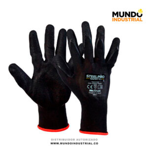 Guante steelpro multiflex poliester nitrilo sandy
