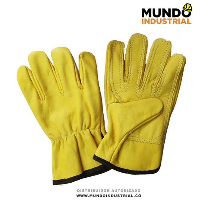 Guantes de vaqueta corto reforzado tipo ingeniero