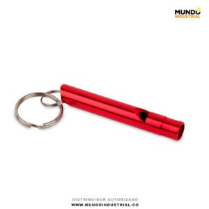 Pito silbato Metálico para Emergencias Tipo Llavero