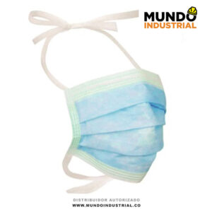 Tapabocas con tiras para amarrar