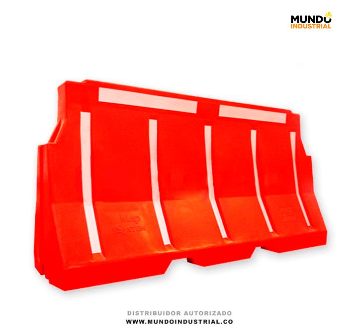 Barrera Vial Plástica tipo maletín seguridad vial
