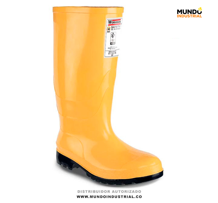 Bota Workman Safety Oil Resistant Amarilla