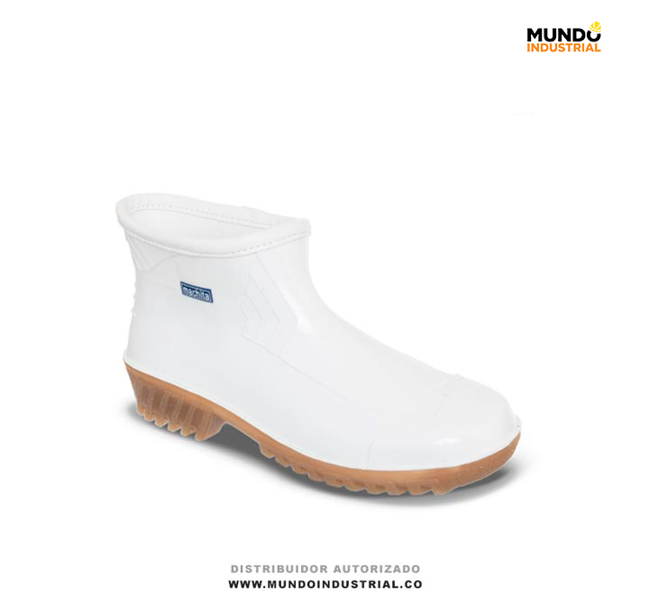 Zapaton Machita Blanco Botines pvc mujer