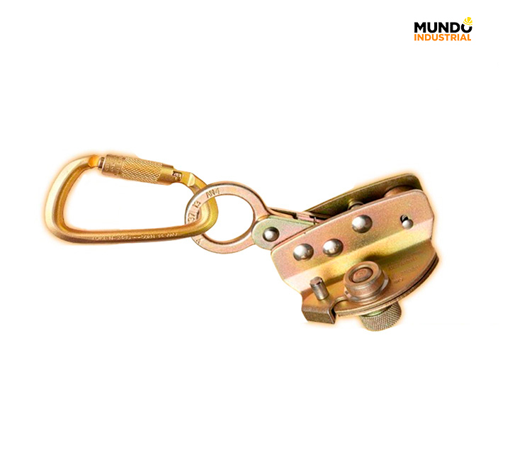 Deslizador para cuerda vertical 16mm con mosquetón