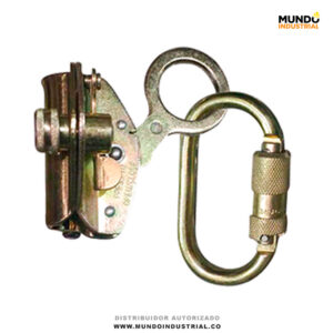 Freno para cuerda Steelpro con mosquetón de conexión