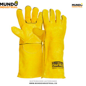 Guantes para soldador amarillo steelpro Colombia