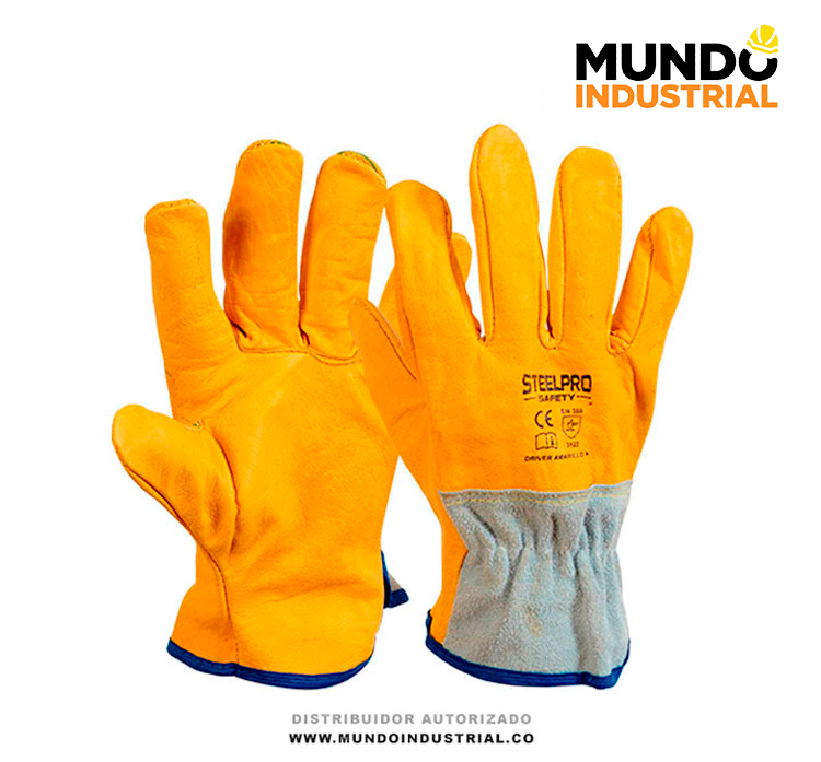 Guante steelpro driver amarillo