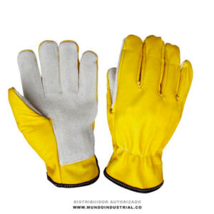 Guantes de vaqueta corto con refuerzo en carnaza