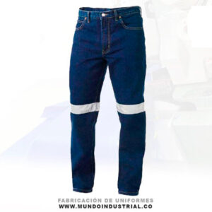 Jeans de trabajo con reflectivo jean de dotacion industrial