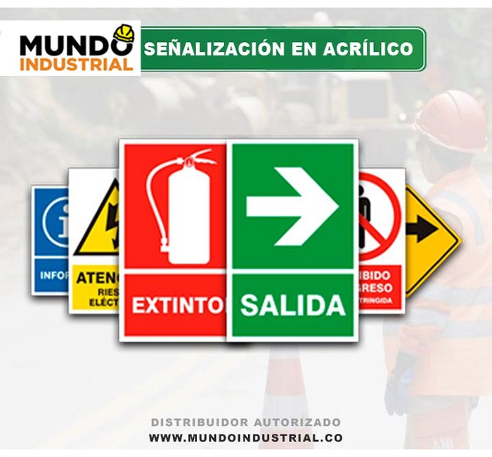 Señalización en Acrílico Avisos de seguridad industrial