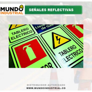 Señales Reflectivas en Acrílico señalización industrial para empresas y edificios