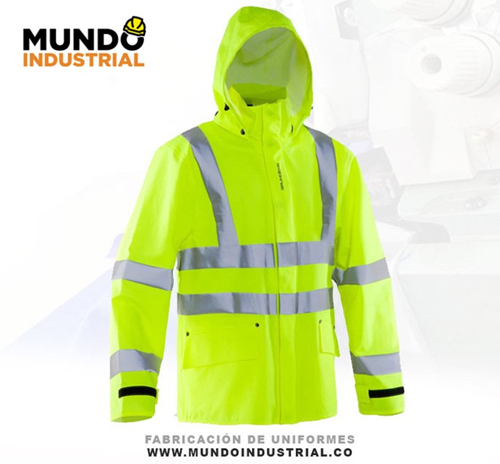 Chaqueta de trabajo en obra ropa alta visibilidad