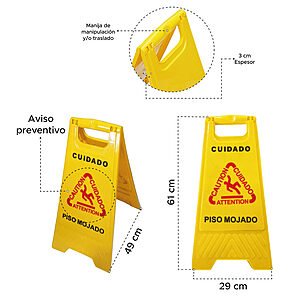 Aviso Señalizador Piso Mojado